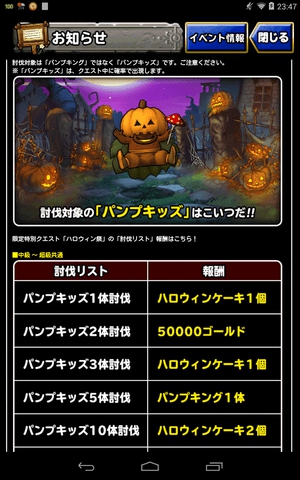 ハロウィン祭　中級攻略日記