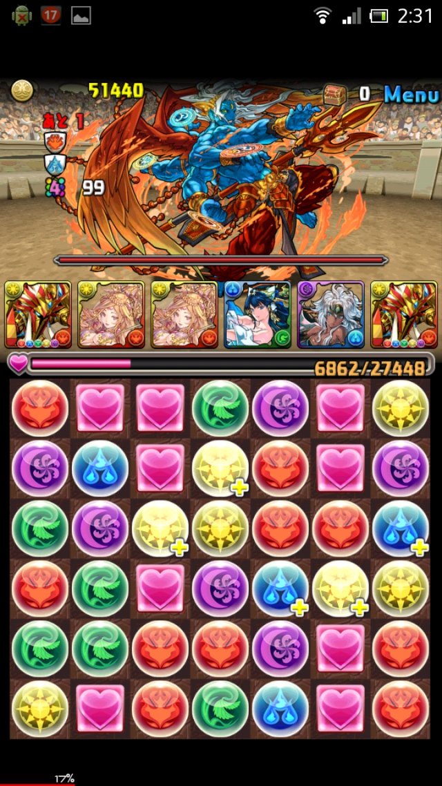 第17回チャレンジダンジョンに挑戦！　レベル10（7×6マス）