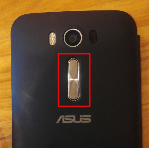 ZenFone 2 Laser スクリーンショットの撮り方 音量ボタンの位置