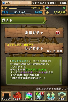 ゴッドフェスだったのでレアガチャを回してみました