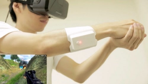 【CEATEC JAPAN 2015】H2L「触感型ゲームコントローラ UnlimitedHand」を展示、ゲーム開発者向けAPIも提供して行く  腕に巻くだけで触感が得られる「触感型ゲームコントローラ」を体験できる