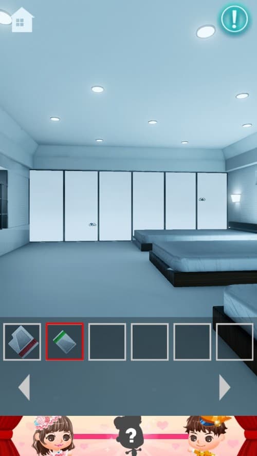 Guest Room　ノーマル　第3の部屋　攻略その1（六角の謎・4枚のカードの謎）