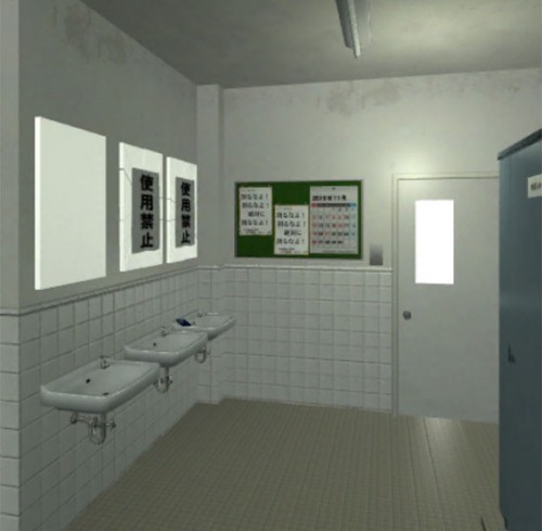 男子トイレからの脱出　攻略その1（掃除用具入れの開け方）