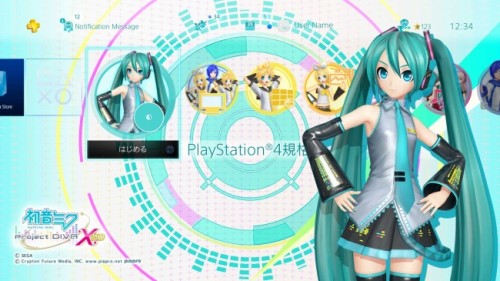 PS4『初音ミク -Project DIVA- X HD』 ダイナミックテーマを 12 月 1 日（木）から配信！