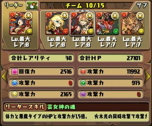 パズドラ 転生アメノウズメ テンプレパーティー おすすめ編成徹底解説 ゲーム攻略 Sqoolnetゲーム研究室