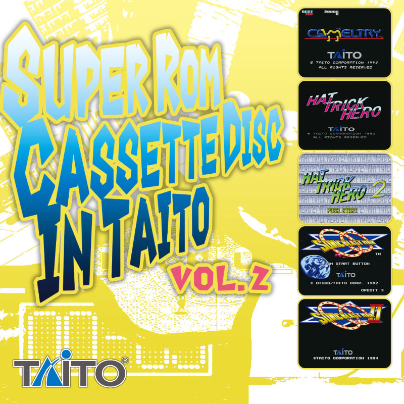 ゲーム音楽CD『SUPER Rom Cassette Disc In Taito Vol.2』と『彩京ARCADE SOUND D…