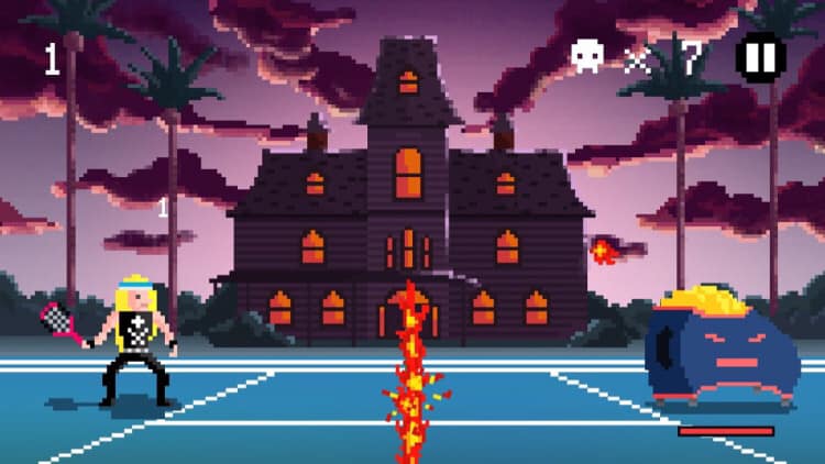 分かる人には分かるネタが満載！テニスとヘヴィメタルを混ぜたおバカアクションゲーム「HEAVY METAL TENNIS TRAIN…