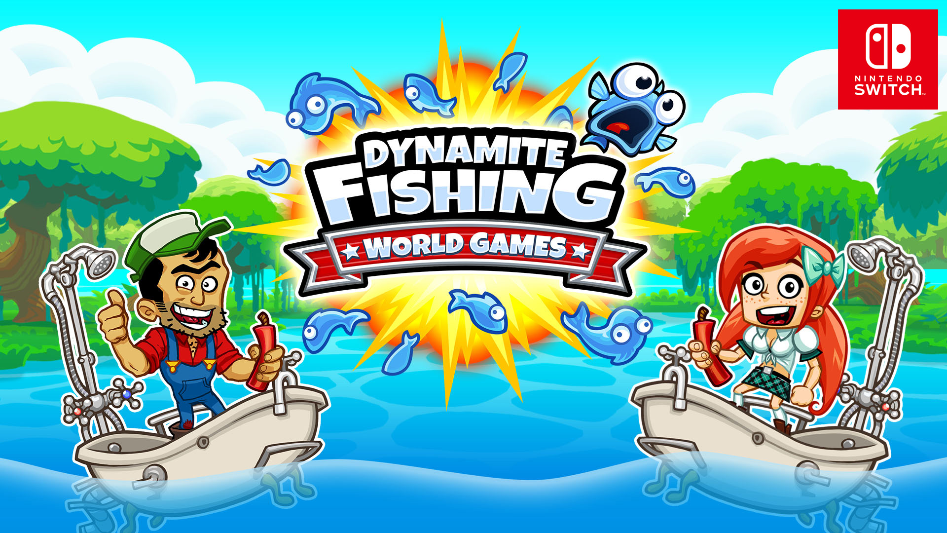 Switch向けダウンロード専用ソフト『ダイナマイトフィッシング：ワールドゲームズ』が1月31日より発売開始！期間限定で50％OF…