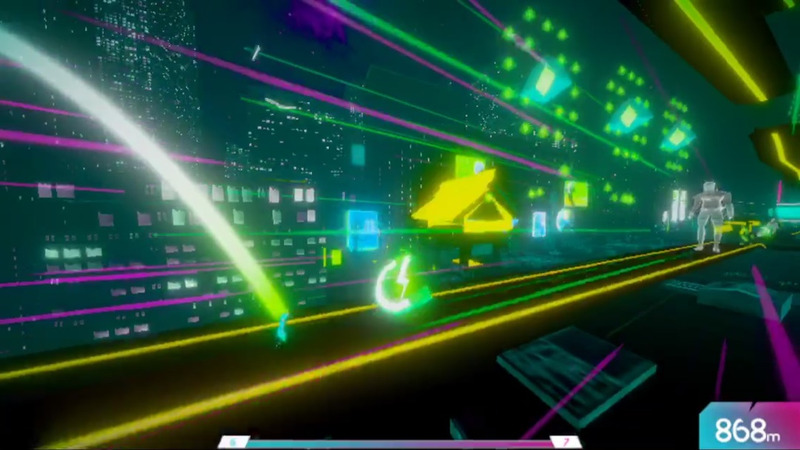 サイバーパンク×ニンジャ！ 近未来の摩天楼を駆け抜けるランニングアクションゲーム「SLASHRUN」