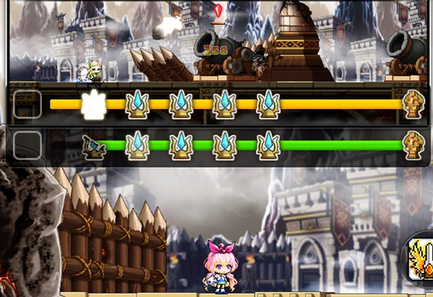 スマホ向けアプリ「メイプルストーリーM」、ギルドコンテンツ「ギルド要塞戦 – レース」を実装