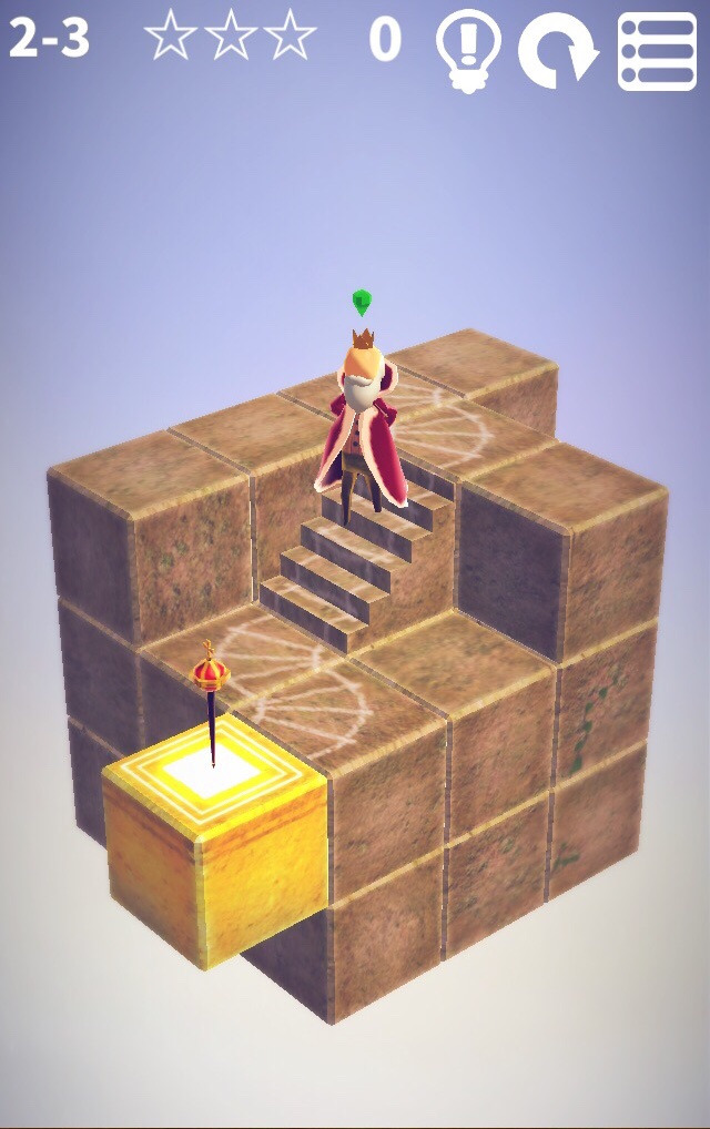 お散歩する王様の通り道を作ろう！絵本のような温かみのある3Dパズルゲーム「CUBE GARDEN」