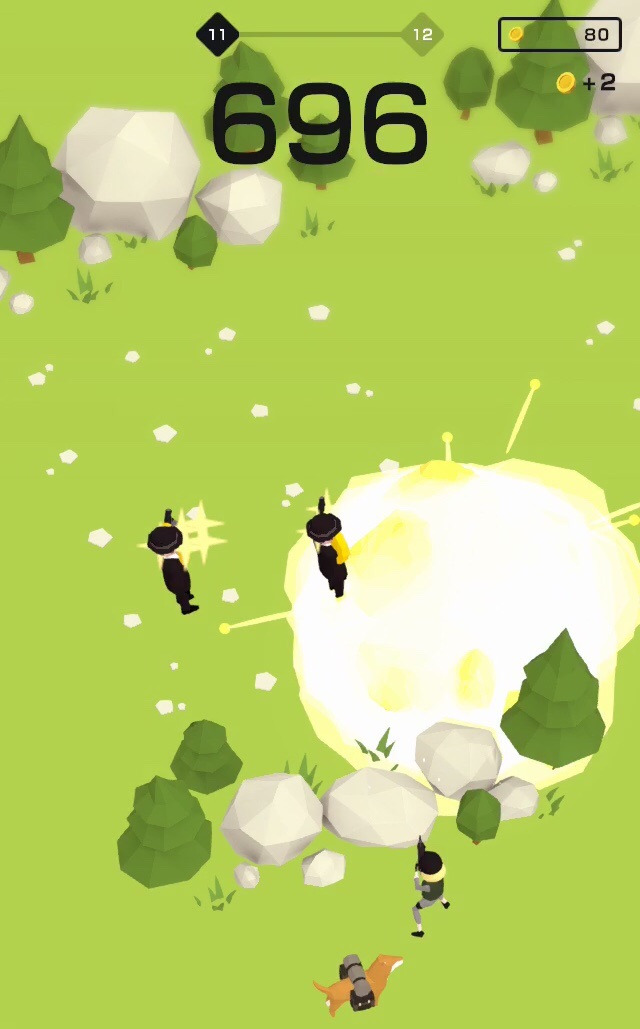 ワンショットで敵を狙い撃ち！タイミングを見極めるタップアクションゲーム「Shot! Shot! SPY」