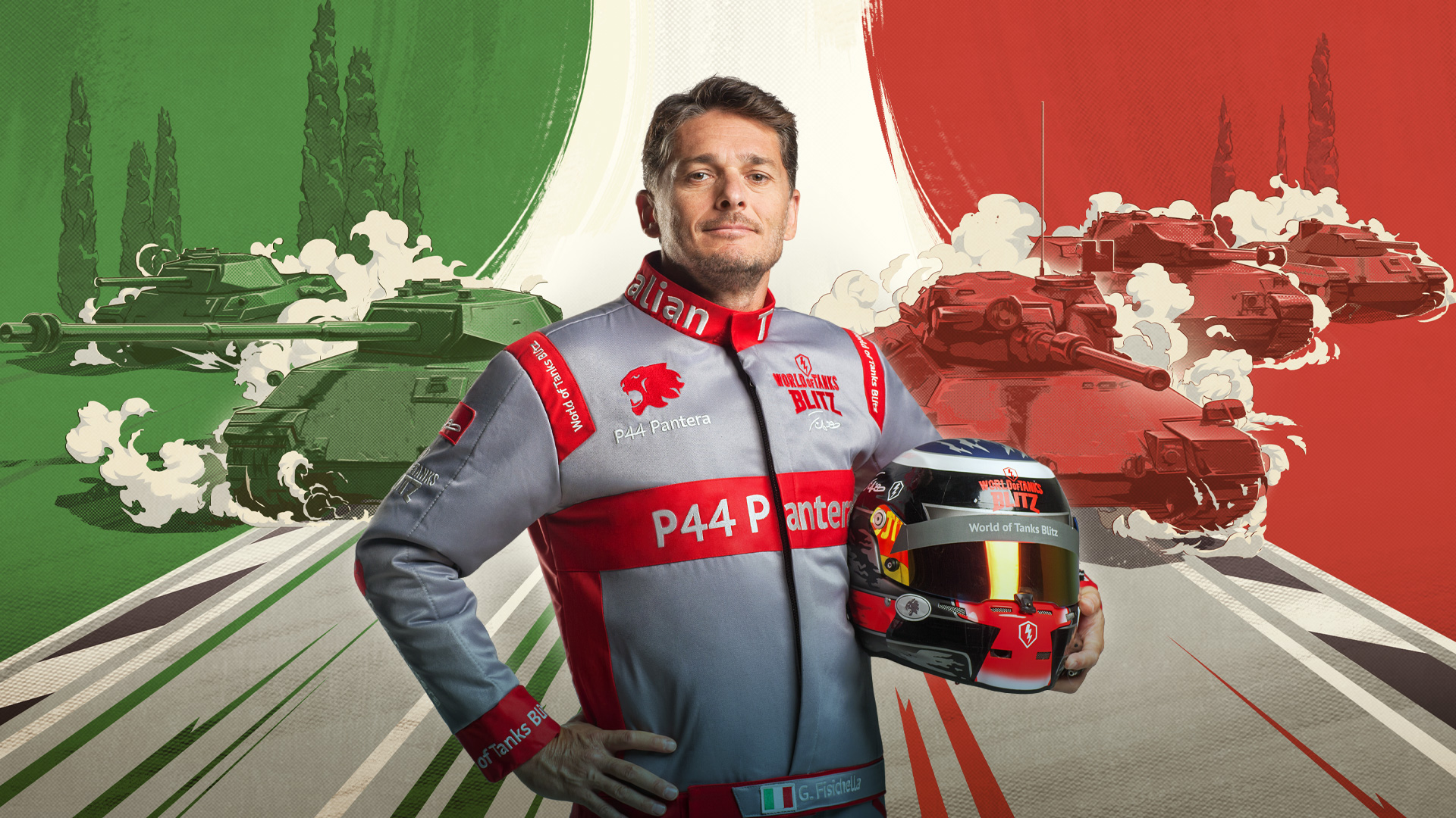 「World of Tanks Blitz」に新たなヨーロッパ車両が登場、伝説F1レーサー「ジャンカルロ・フィジケラ」氏がブランド…