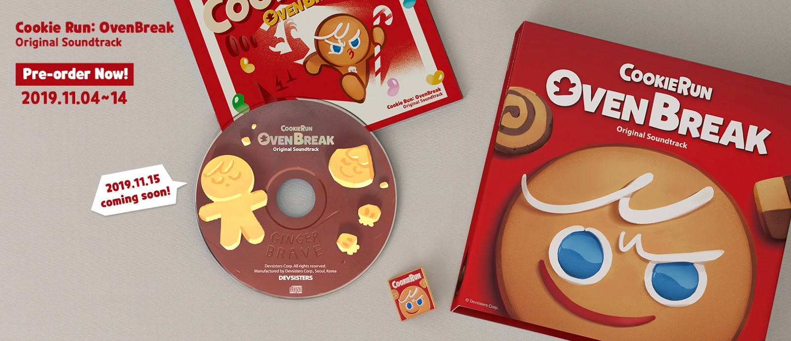 「クッキーラン：オーブンブレイク」オリジナルサウンドトラックを11月15日に発売