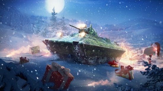 スマホ向けアクション「World of Tanks Blitz」にてクリスマスイベント開催、ドイツ重戦車が登場！