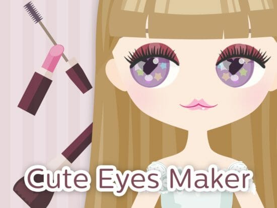 キュートな女の子をメイクアップ！「Cute Eyes Maker」配信開始