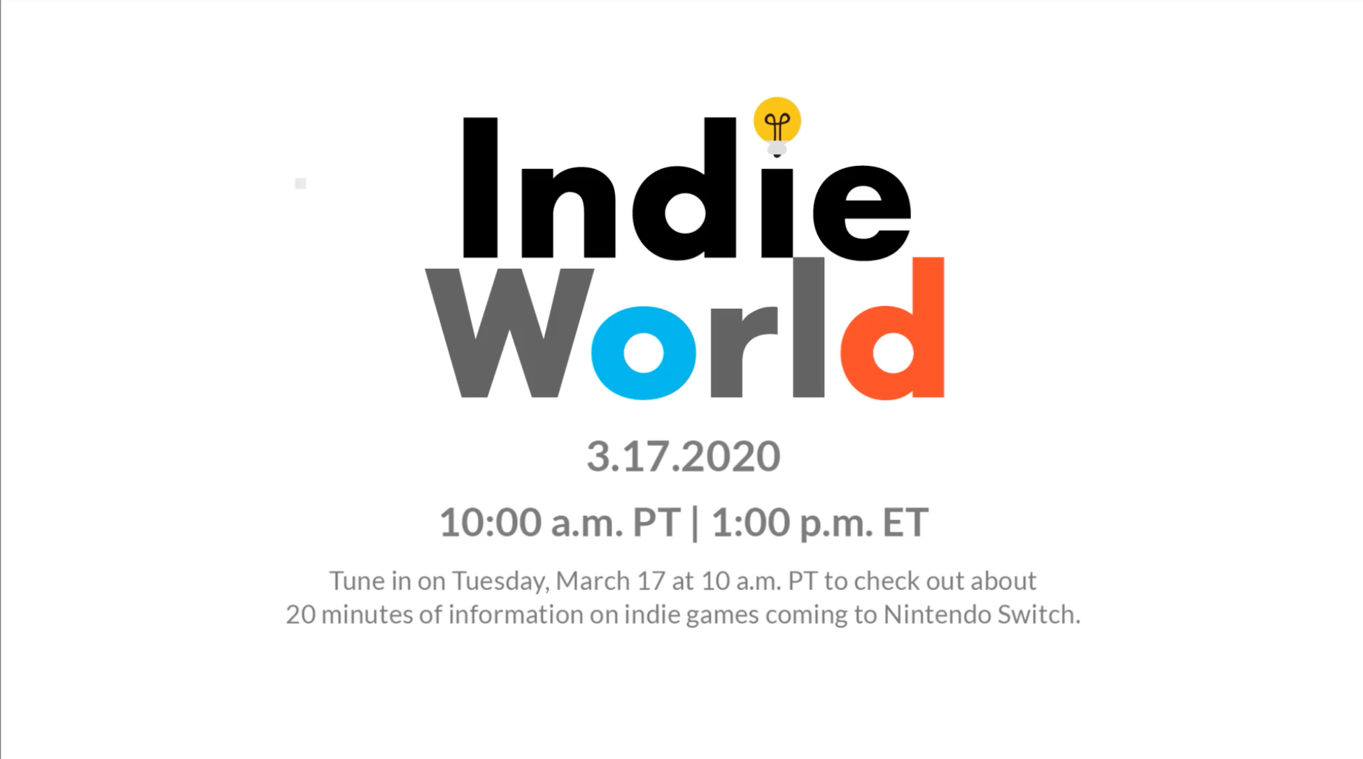 任天堂、インディーゲームを紹介する映像を3月18日午前2時ごろ配信！