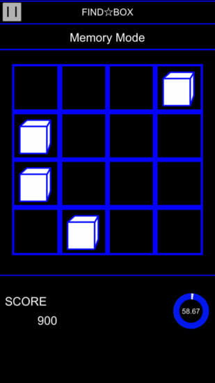 記憶力の限界に挑戦だ！カジュアルゲーム「FindBox」がアプリストアで配信開始！