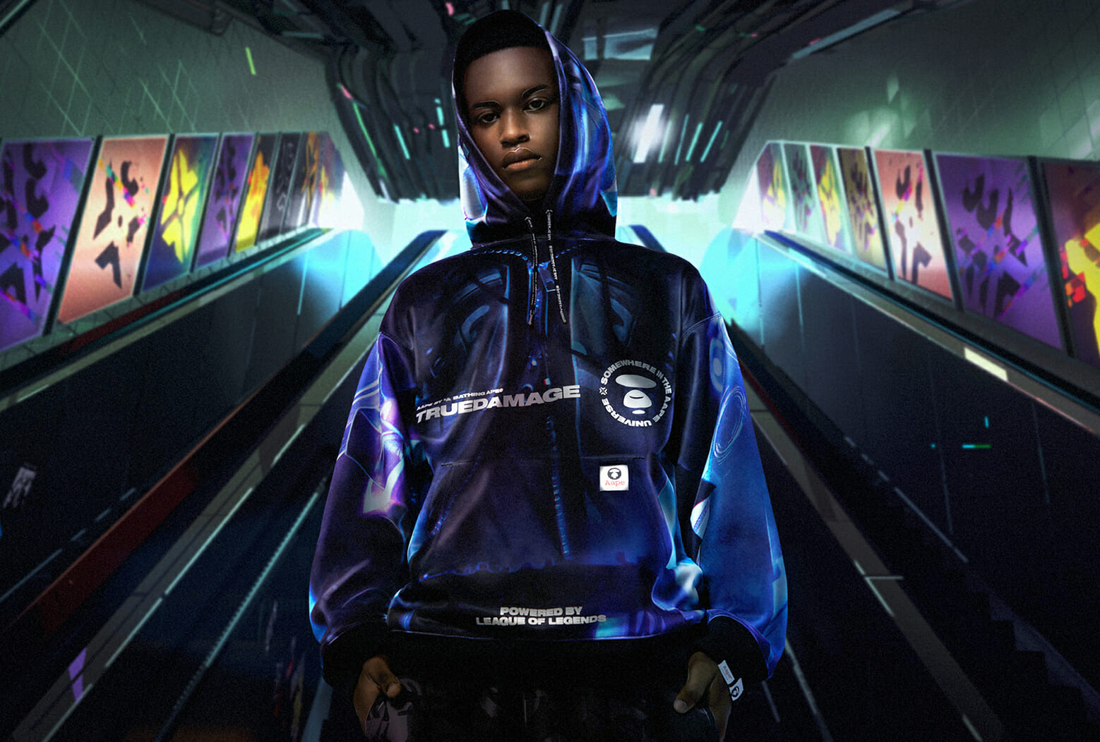 ジャケットやシューズなど限定アイテムが登場！「リーグ・オブ・レジェンド」と「AAPE BY A BATHING APE」のコラボデ…