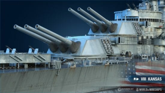「World of Warships」にアメリカ戦艦の「カンサス」「ミネソタ」が登場！