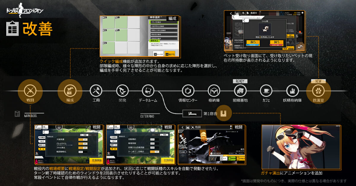 「ドールズフロントライン」が遊びやすくなるアップデートを11月20日に実施へ！
