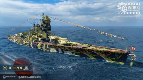 「World of Warships」年末年始イベント開催！超ド級戦艦「肥前」が登場！