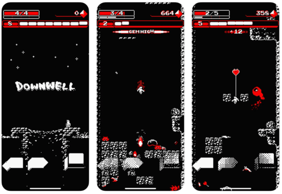 ジャンプアクションゲーム「Downwell」がApp Storeでセール中！