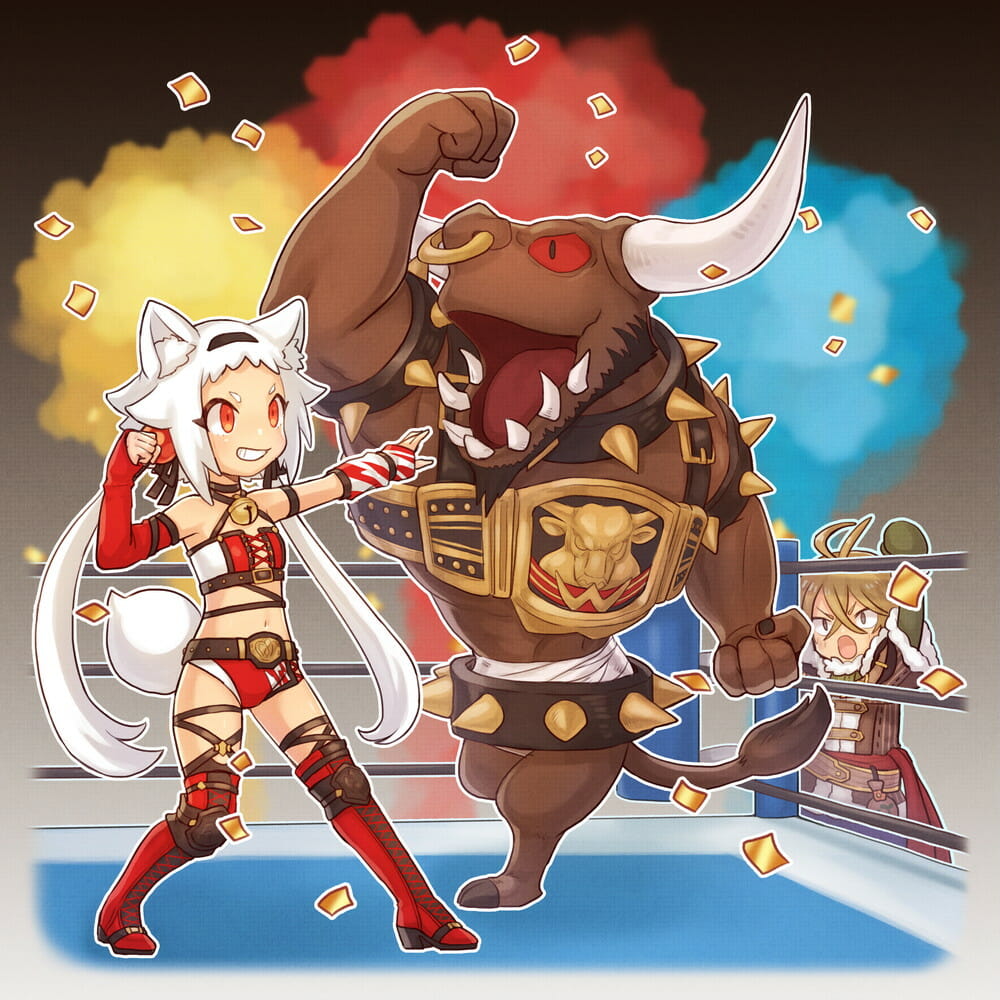 「アルケミアストーリー」で丑×プロレスがテーマのイベント「乱牛デスマッチ」が開催！最大1,100賢者石が手に入るキャンペーンも開催