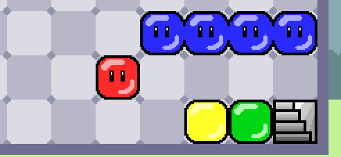 同色ブロックの「くっつき」を駆使してゴールを目指せ！スライド系パズルゲーム「のびのび」