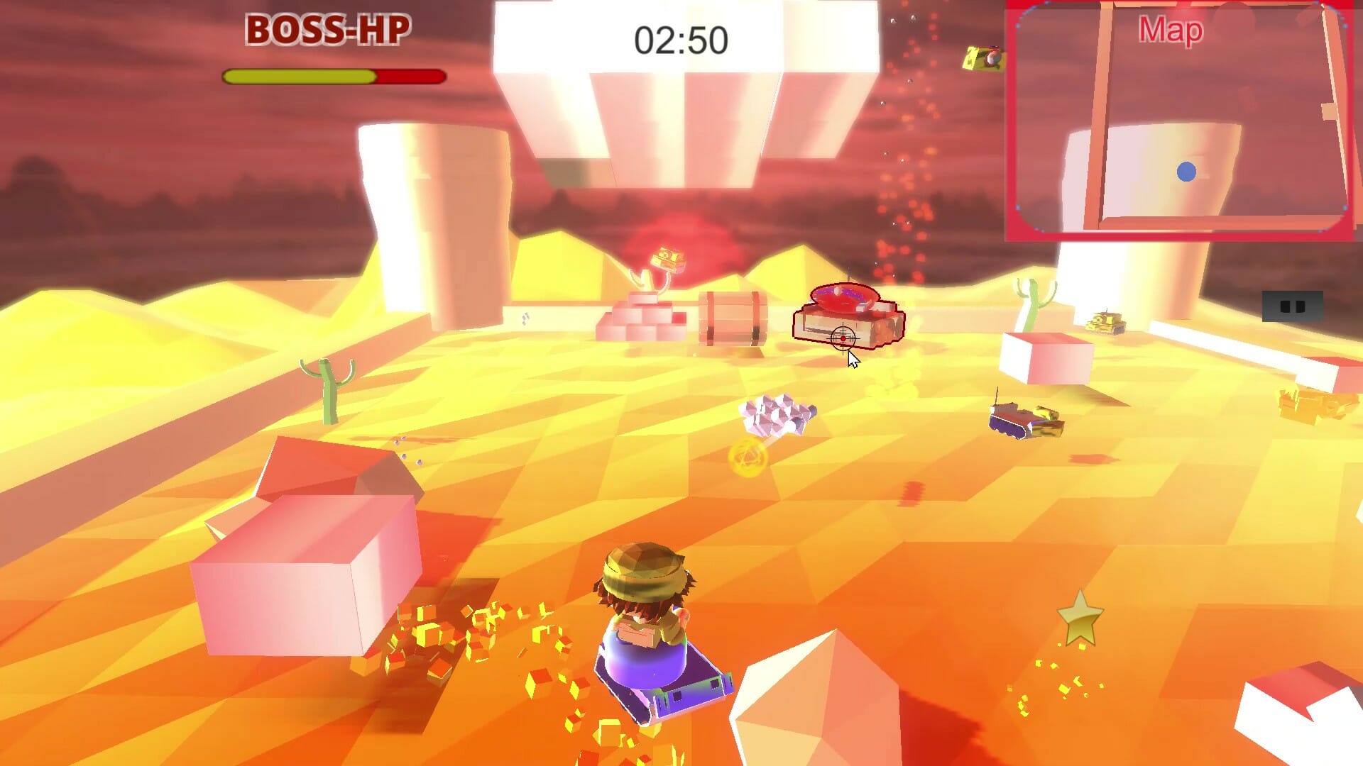 敵も障害物も全部吹っ飛ばせ！ハチャメチャ戦車アクションゲーム「Fly Fly Tank」