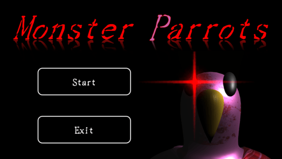 「Monster Parrots」が配信開始！化け物となったParty Parrotから逃げる3Dホラー脱出ゲーム