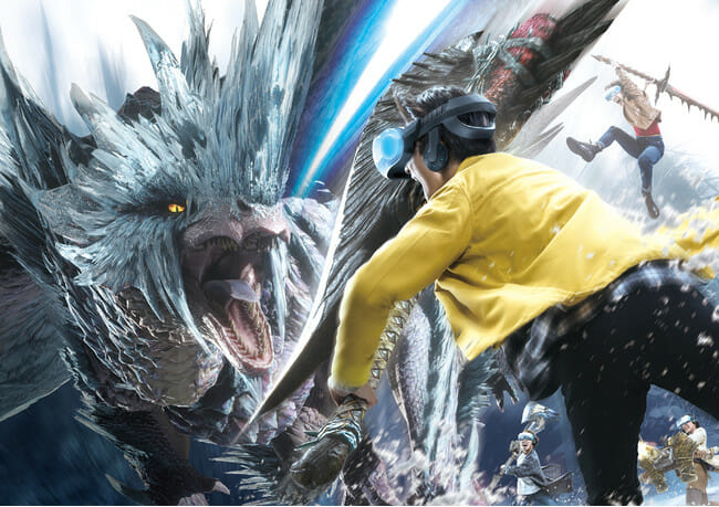USJ、「モンスターハンターワールド：アイスボーンXR WALK」を来年3月にオープン！自ら歩き、武器を使いこなす超リアルな狩りが…