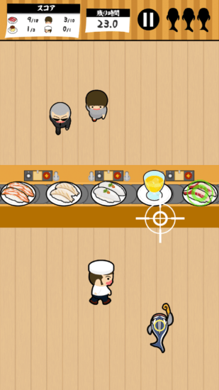 スマホ向けゲーム「寿司守-魚ぉ～ず-」が配信開始！お寿司にされた魚を救うカジュアルシューティングゲーム