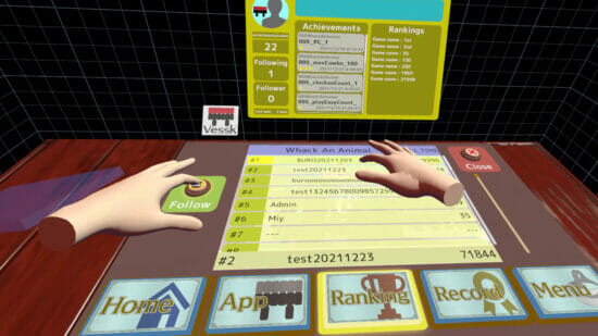 ハンドトラッキング機能を使ったVRゲーム「Vessk 手と机で遊ぼう」が配信開始！