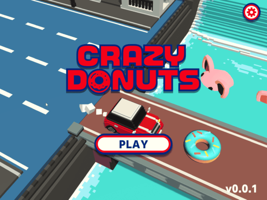 「CRAZY DONUTS」が配信開始！ブタが徘徊する街を駆け抜けるカーアクションゲーム
