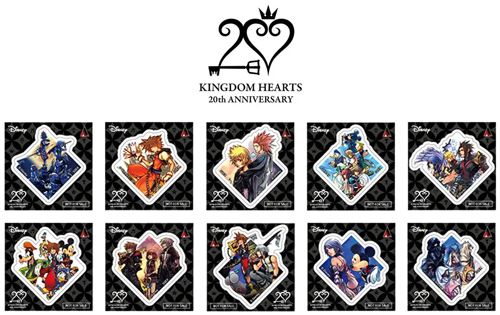 「キングダム ハーツ 20th ANNIVERSARY アニメイトフェア」が6月24日から開催！関連グッズ購入でステッカーが貰える…