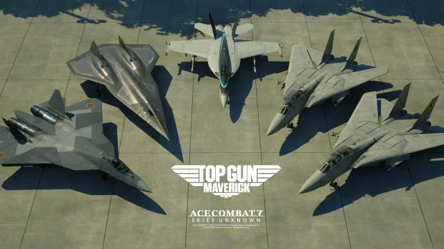「ACE COMBAT 7: SKIES UNKNOWN」、映画「トップガン マーヴェリック」とコラボ！全6機のプレイアブル機体な…