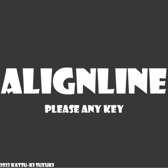 ハンドルをドラッグしてマークをそろえるパズルゲーム「AlignLine」