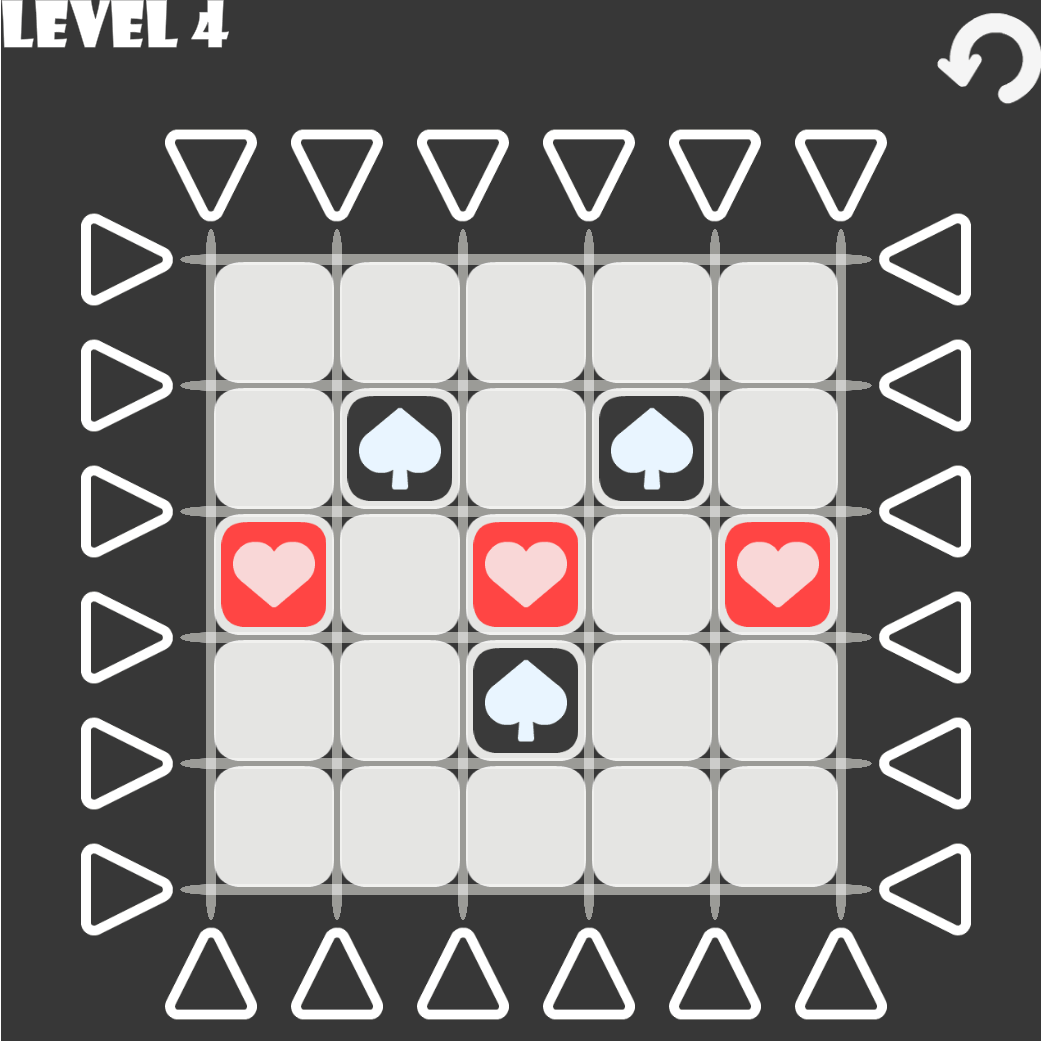 ハンドルをドラッグしてマークをそろえるパズルゲーム「AlignLine」