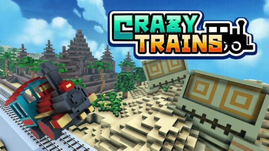 「CRAZY TRAINS」が配信開始！ボクセルで作られた古代遺跡を駆け巡るランアクションゲーム