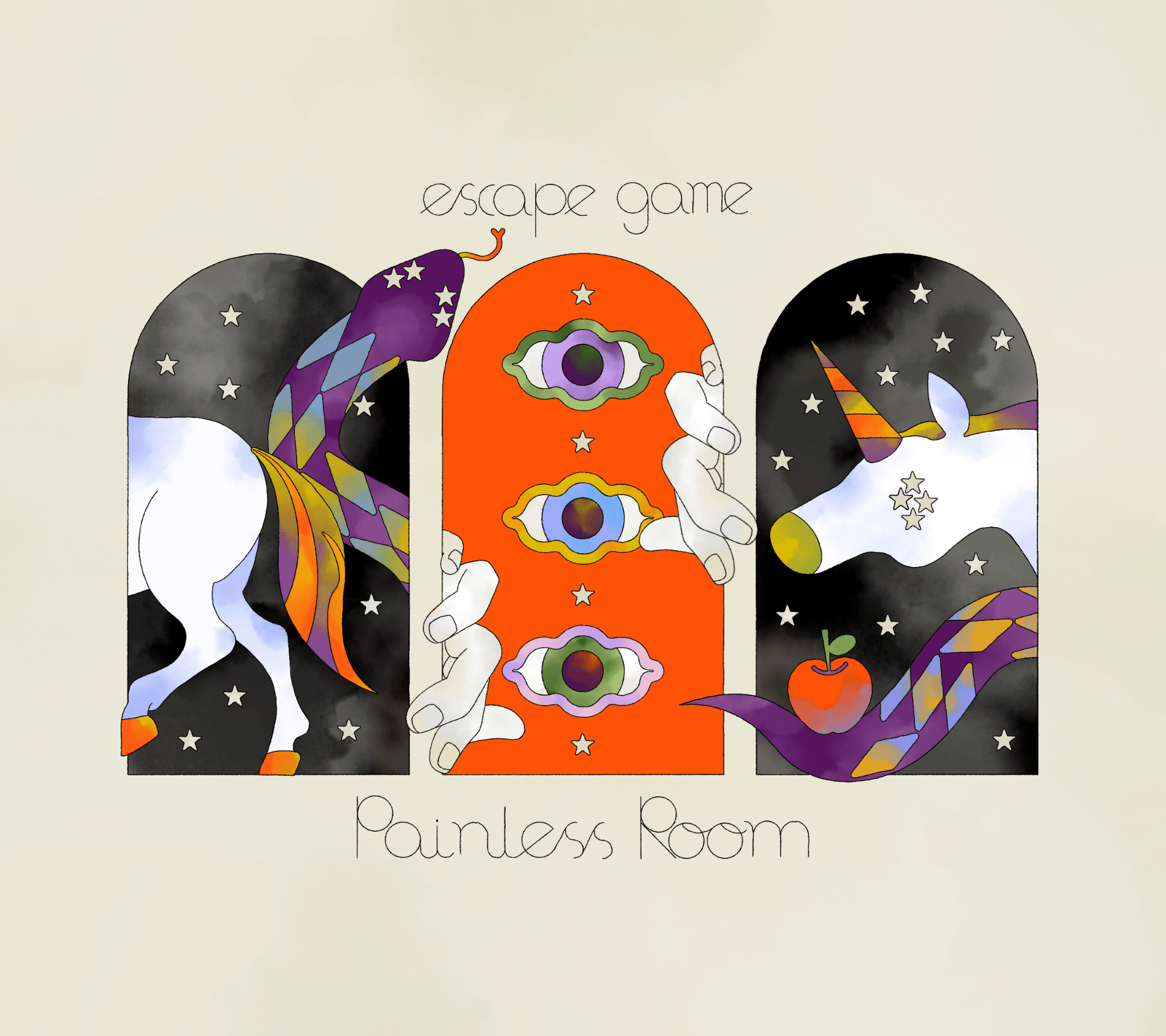 水彩画タッチの不思議な世界観が展開される脱出ゲーム「PainlessRoom」が配信開始