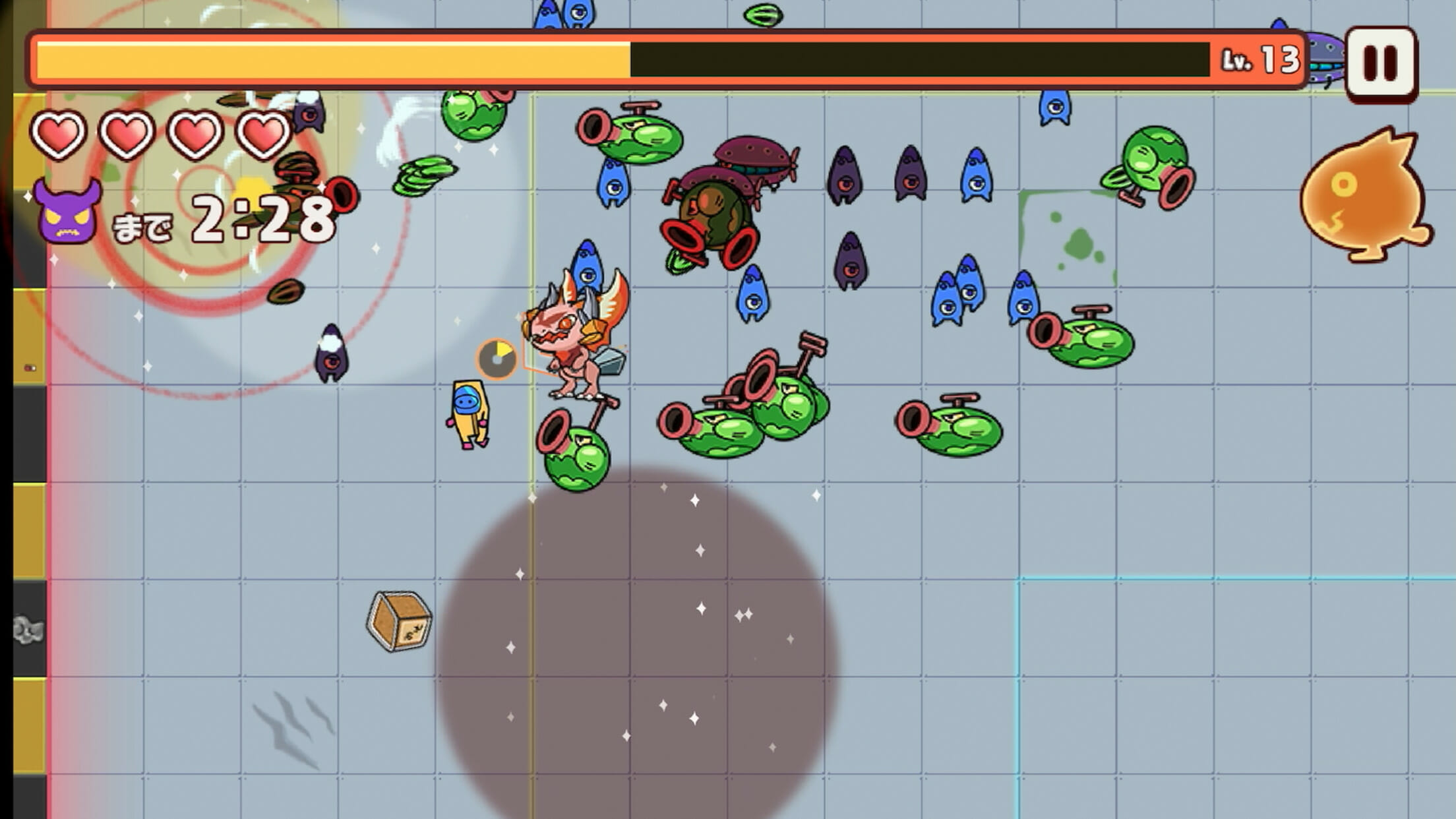 クイモンに敵をバク食いさせるアクションゲーム「バクバクバック」がiOS向けに配信開始。トイロジックの新入社員が開発