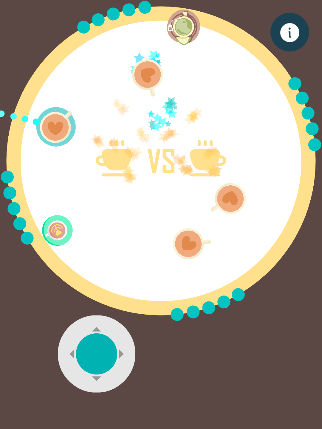 コーヒーカップを回し、対戦相手をフィールドの外に弾き出すブラウザゲーム「Crazy Cups」が配信開始