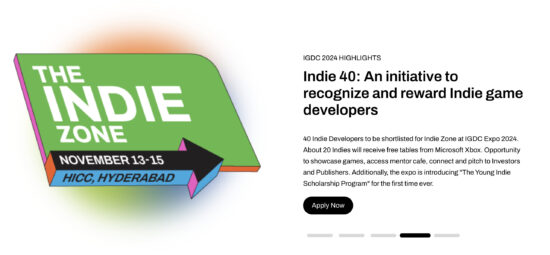 IGDC（India Game Developer Conference）がINDIE 40の受付を開始