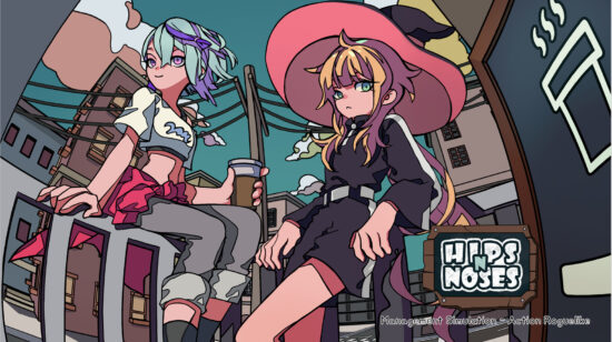 カフェ経営ローグライクアクション「HIPS N’ NOSES」のSteamストアページが公開。昼は失われた記憶を取り戻すためにカフェを運営し、夜は夢の世界でモンスターと戦う