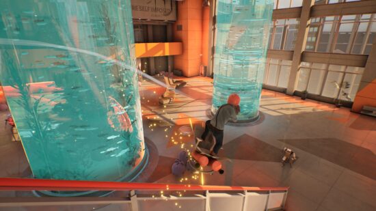 オフィスチェアに乗って戦う会社員暴走アクションゲーム「Last Man Sitting」がSteam向けに配信開始