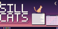 デスクトップの画面上に小さな猫が常駐するペットアプリ「Sill Cats（シルキャッツ）」が5月12日にSteam向けに配信