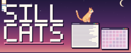 デスクトップの画面上に小さな猫が常駐するペットアプリ「Sill Cats（シルキャッツ）」が5月12日にSteam向けに配信