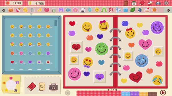 あの頃夢中になった”シール手帳”がゲームになった「Sticker DECO ~わたしのシール手帳~」のSteamページが公開。5月3日開催の東京ゲームダンジョン12に出展へ