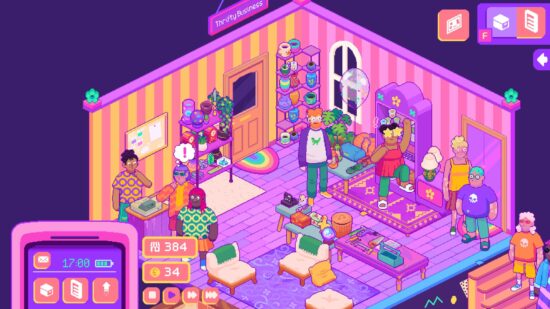 90年代テイストのヴィンテージショップ経営シミュレーション「Thrifty Business ヴィンテージショップへようこそ」が発売開始！